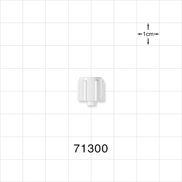 Male Luer Cap, Non-Vented, White -  - 71300