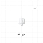 Male Luer Cap, Non-Vented, White -  - 71301