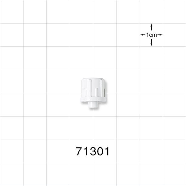 Male Luer Cap, Non-Vented, White -  - 71301