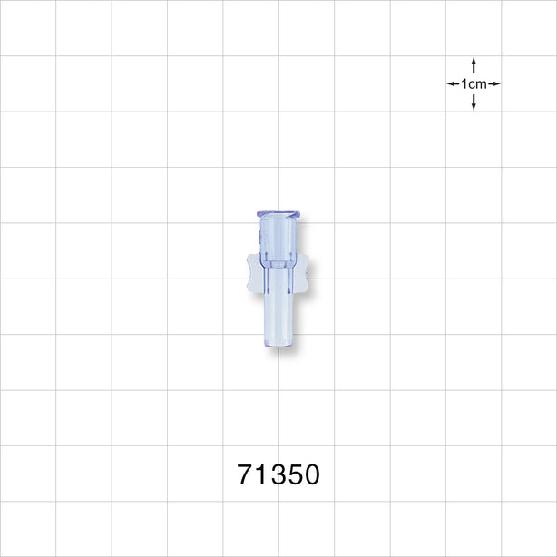 Female Luer Lock, Tubing Port, Clear - 0.134 inch -0.124 inch ID/0.2 inch - 0.204 inch OD (3.4 mm - 3.15 mm/5.08 mm - 5.18 mm) - 71350