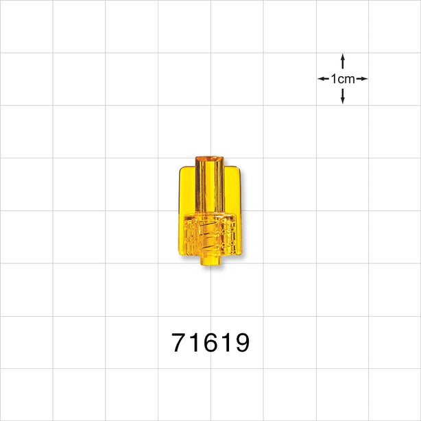Male Luer Lock, Tubing Port, Yellow - 0.092 inch - 0.076 inch ID (2.34 mm - 1.93 mm) - 71619