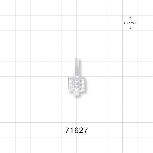 Male Luer Lock, Tubing Port, Clear - 0.077 inch - 0.088 inch ID/0.15 inch - 0.154 inch OD (1.96 mm - 2.24 mm/3.81 mm - 3.91 mm) - 71627