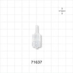 Male Luer Lock, Tubing Port, Clear - 0.12 inch - 0.15 inch OD (3.05 mm - 3.81 mm) - 71637