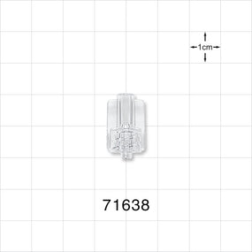 Male Luer Lock, Tubing Port, Clear - 0.125 inch - 0.118 inch ID (3.18 mm - 3 mm) - 71638