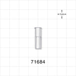Female Luer Lock, Tubing Port, Clear - 0.152 inch - 0.134 inch ID (3.86 mm - 3.4 mm) - 71684