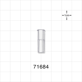 Female Luer Lock, Tubing Port, Clear - 0.152 inch - 0.134 inch ID (3.86 mm - 3.4 mm) - 71684