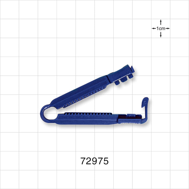 Reopening Clamp, Blue - 1.2 inch (30 mm) Sealing Length - 72975