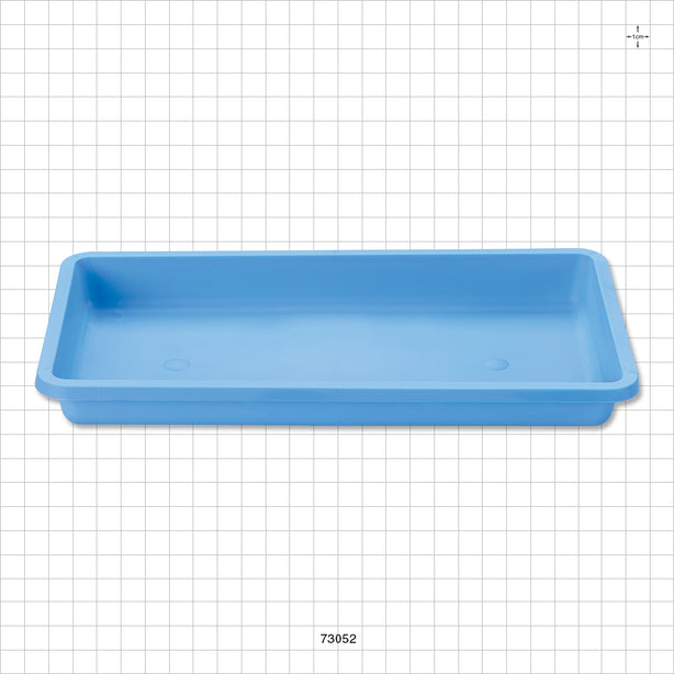 Shallow Tray, Blue - 5.4 inch x 9.72 inch x 1 inch (137.2 mm x 246.9 mm x 25.4 mm) - 73052