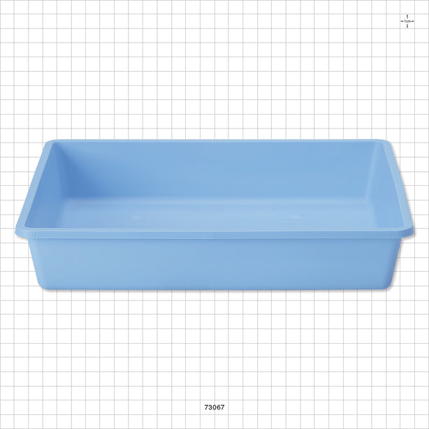 Deep Tray, Blue - 9.72 inch x 11 inch x 2 inch (246.9 mm x 279.4 mm x 50.8 mm) - 73067