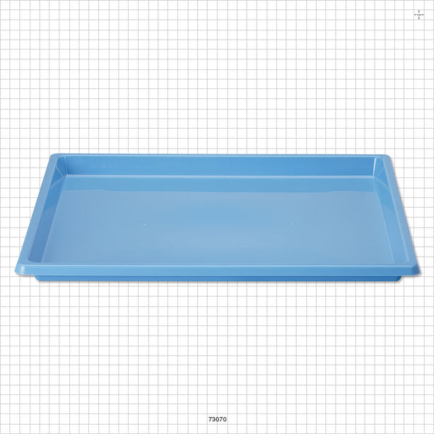 Large Platform Tray, Blue - 14.66 inch x 16.33 inch x 1.04 inch (372.4 mm x 414.8 mm x 26.4 mm) - 73070