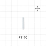 Instrument Guard, Non-Vented, White - 0.06 inch x 0.75 inch (1.6 mm x 19.1 mm) - 73100