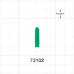 Instrument Guard, Non-Vented, Green - 0.11 inch x 0.75 inch (2.8 mm x 19.1 mm) - 73102