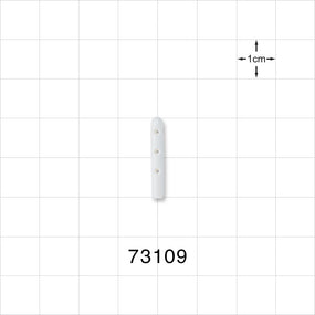 Instrument Guard, Vented, White - 0.06 inch x 0.75 inch (1.6 mm x 19.1 mm) - 73109