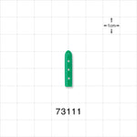 Instrument Guard, Vented, Green - 0.11 inch x 0.75 inch (2.8 mm x 19.1 mm) - 73111