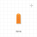 Instrument Guards, Vented, Orange - 0.08 inch x 1 inch (2mm x 25.4 mm) - 73115