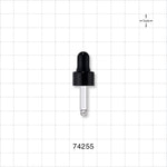 Dropper Cap, Black for 74249, 74250, 74251 - Fits Neck Finish: 13/415 - 74255