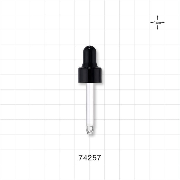 Dropper Cap, Black For 74252, 74253, 74254 - Fits Neck Finish: 13/415 - 74257