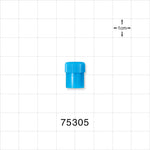 Male Luer Cap, Non-Vented, Blue -  - 75305