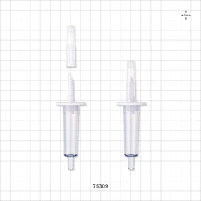 Spike/Chamber Assembly with Vented Cap - 0.134 inch - 0.127 inch ID (3.4 mm - 3.23 mm) - 75309