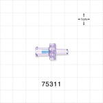 Luer Activated Valve, Female Luer Lock, Tubing Port - 0.086 inch ID/0.158 inch OD (2.18 mm/4.01 mm) - 75311
