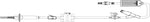 ICU Medical Primary IV Administration Set Bravo24® Gravity 1 Port 20 Drops / mL Drip Rate With Filter 84 Inch Tubing - Case of 25 - B98044-CS
