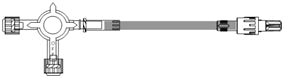 ICU Medical IV Extension Set 8 Inch Tubing Without Filter - Case of 50 - B4082-CS