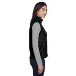 Broder Bros. Bros 78191 Women's 100% Poly Fleece Vest, Size XL, Black - XL - 1 Each