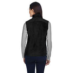 Broder Bros. Bros 78191 Women's 100% Poly Fleece Vest, Size XL, Black - XL - 1 Each