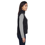 Broder Bros. Bros 78191 HTHR CHRCL Women's 100% Poly Fleece Vest, Size S, Grey - 1 Each