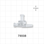 Dual Check Valve, Female Luer Lock Inlet, Tubing Port Outlet, Female Luer Lock Control Port - 0.18 inch - 0.215 inch OD (4.6 mm - 5.5 mm); 3 psi CP - 79008
