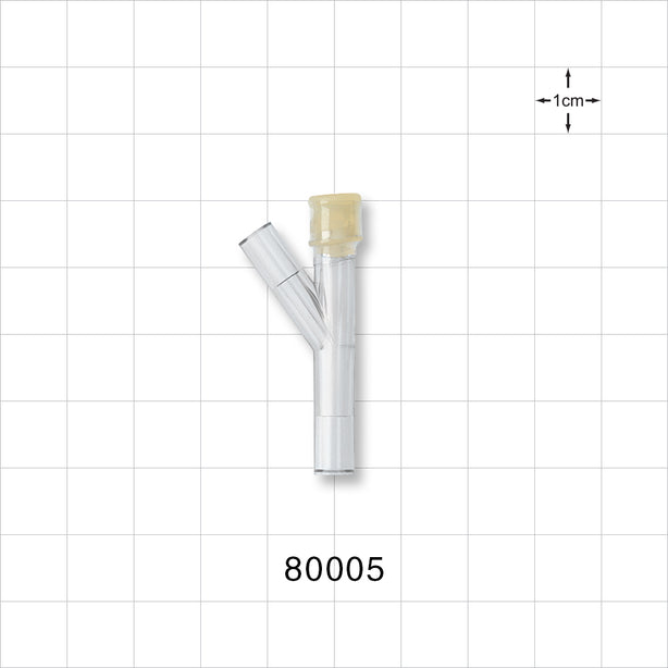 Y Injection Site - Both Ports 0.161 inch ID (4.1 mm) - 80005