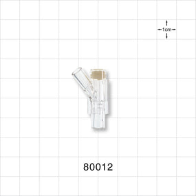 Y Injection Site, Tubing Ports - Both Ports 0.156 inch ID (4 mm) - 80012