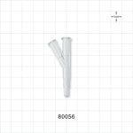 Y Connector, 2 Female Luer Locks, Male Luer Slip, Natural -  - 80056