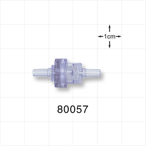 Duckbill Check Valve - 0.13 inch OD (3.3 mm); 0.112 psi CP - 80057