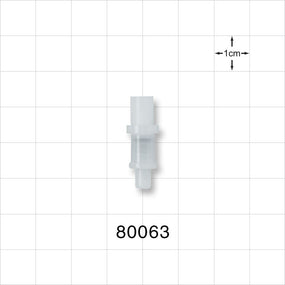 Luer Activated Valve, Female Luer Slip, Tubing Port - 0.181 inch OD (4.6 mm) - 80063