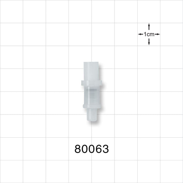 Luer Activated Valve, Female Luer Slip, Tubing Port - 0.181 inch OD (4.6 mm) - 80063