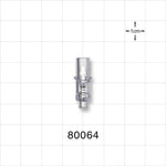 Luer Activated Valve, Female Luer Slip, Tubing Port - 0.287 inch OD (7.3 mm) - 80064