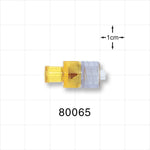 Duckbill Check Valve, Female Luer Lock Inlet, Male Luer Lock Outlet - 0.433 psi CP - 80065
