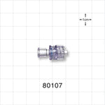 Check Valve, Female Luer Lock Inlet, Male Luer Lock Outlet - 1.5 psi - 5 psi CP - 80107