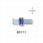 Check Valve, Female Luer Lock Inlet, Tubing Port Outlet - 0.117 inch - 0.113 inch ID (2.9 mm - 2.8 mm); 1.5 psi - 5 psi CP - 80111