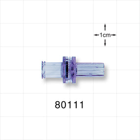 Check Valve, Female Luer Lock Inlet, Tubing Port Outlet - 0.117 inch - 0.113 inch ID (2.9 mm - 2.8 mm); 1.5 psi - 5 psi CP - 80111