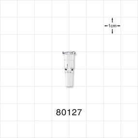 Female Luer Lock, Tubing Port, Clear - 0.102 inch ID (2.59 mm) - 80127