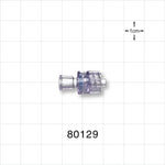 Check Valve, Female Luer Lock Inlet, Male Luer Lock Outlet - 0 psi - 10 psi CP - 80129