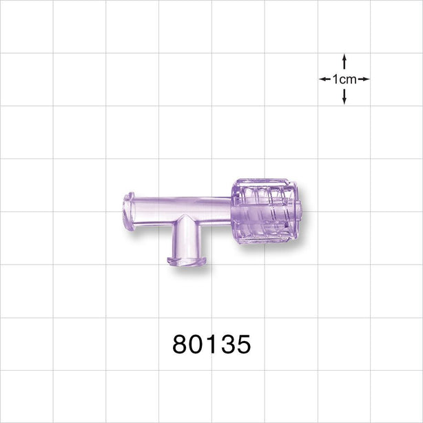 T Connector, Swivel Male Luer, 2 Female Luer Locks -  - 80135