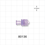 Check Valve, Female Luer Lock Inlet, Male Luer Lock Outlet - 4.2 psi CP - 80136