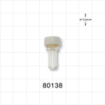 Injection Site Bag Port, Tubing Port, White - Fits 0.236 inch ID Tubing (6 mm) - 80138