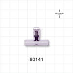 T Pressure Relief Valve - Top Port 0.281 inch OD; Bottom Ports 0.25 inch OD (7.1 mm, 6.4 mm); 2.5 psi CP (+/- 20% Crack Tolerance) - 80141