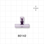 T Pressure Relief Valve - Top Port 0.281 inch OD; Bottom Ports 0.25 inch OD (7.1 mm, 6.4 mm); 8.45 psi CP (+/- 25% Crack Tolerance) - 80142