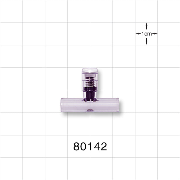 T Pressure Relief Valve - Top Port 0.281 inch OD; Bottom Ports 0.25 inch OD (7.1 mm, 6.4 mm); 8.45 psi CP (+/- 25% Crack Tolerance) - 80142