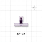 T Pressure Relief Valve - Top Port 0.281 inch OD; Bottom Ports 0.25 inch OD (7.1 mm, 6.4 mm); 30 psi CP (+/- 10% Crack Tolerance) - 80143